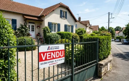 Panneau vendu immobilier en akylux personnalisé pas cher