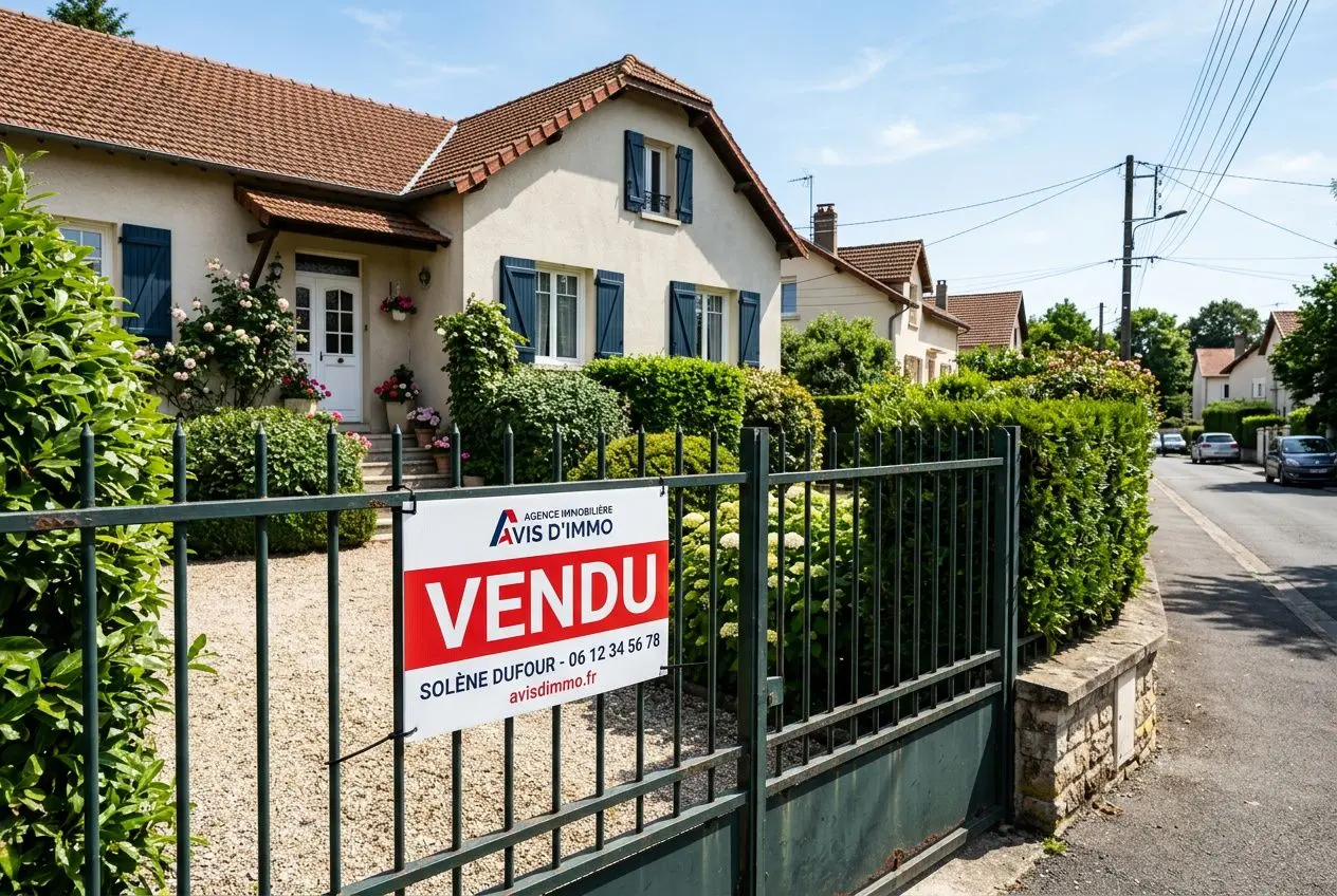 Panneau vendu immobilier en akylux personnalisé pas cher
