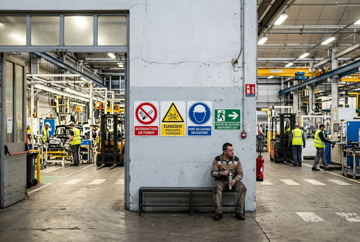 Panneaux de sécurité en entreprise : normes et obligations