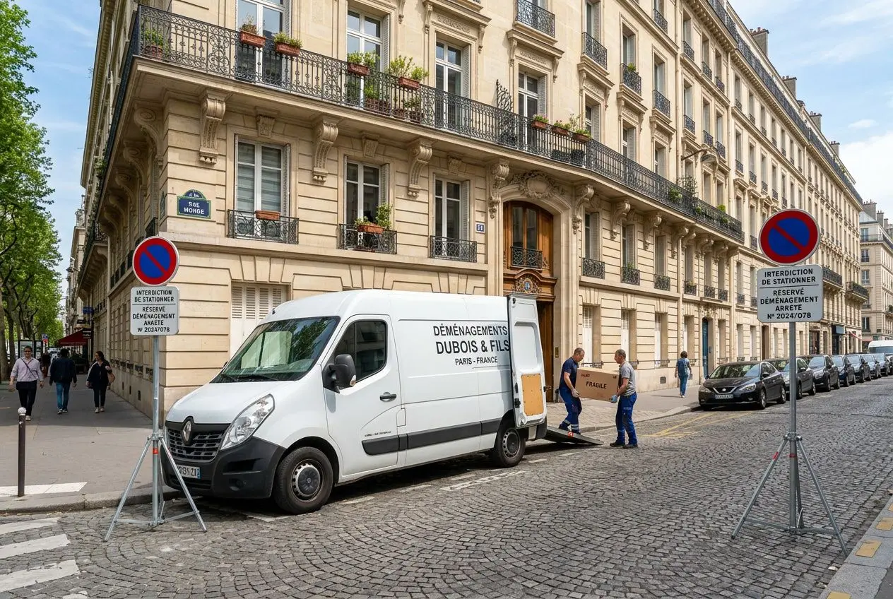 Panneau signalisation déménagement : autorisation et stationnement