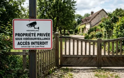 Panneau propriété privée sous vidéosurveillance : comparez