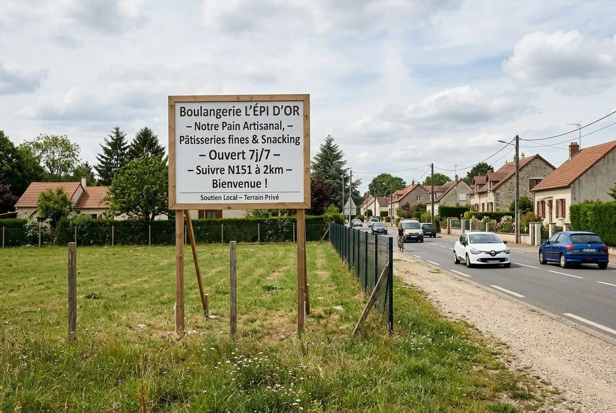 Mettre un panneau publicitaire sur son terrain : guide complet